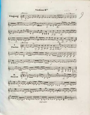 Deutsche Vesper : für 1 Singst. u. Orgel obligat, 3 Singstimmen, 2 Violinen u. 2 Hörner ad lib.
