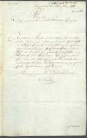 Brief von Bayern / Landesdirectorium an Regensburgische Botanische Gesellschaft