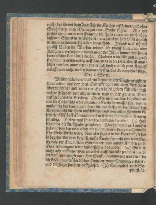 Der I. Satz - der XII. Satz.