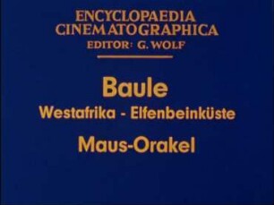 Baule (Westafrika, Elfenbeinküste) - Maus-Orakel