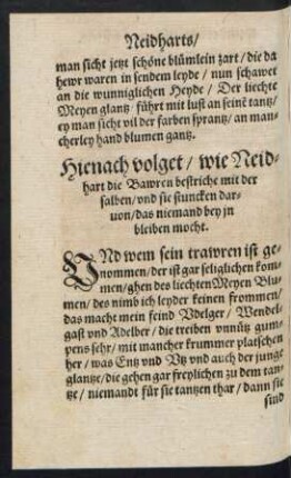 Hienach volget/ wie Neidhart die Bawren bestriche mit der salben ...