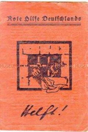 Mitgliedsbuch der Roten Hilfe - Personenkonvolut