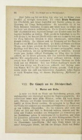 VIII. Die Kämpfe um die Alleinherrschaft