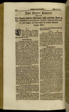 Das Dritte Capitel – Das Fünfte Capitel