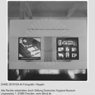 Hausausstellung - "Die Rehabilitation eines Armamputierten"