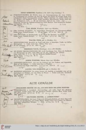 Alte Gemälde (Nr. 147-178)