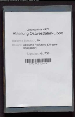 Gemeindewesen des Fleckens Schwalenberg, Band 6