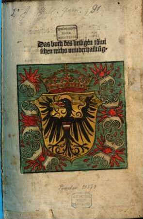 Das Buch des heyligen Römischen Reichs unnderhalltunge