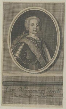 Bildnis des Carl Maximilian Joseph Chur-Printz von Bayern