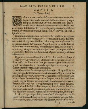 5-37, Caput I. De Natura Lucis.