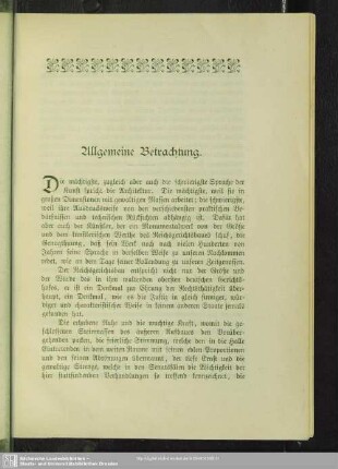 Allgemeine Betrachtungen