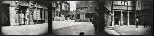 Rouen, "Exposition nationale et coloniale de 1896" (Kodak-Filmstreifen mit drei Fotos)