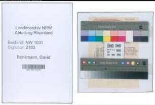 Entnazifizierung David Brinkmann , geb. 00.00.0000 (Studienrat)