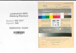 Entnazifizierung Gustav Kalkbrenner , geb. 16.12.1893 (Polizist)
