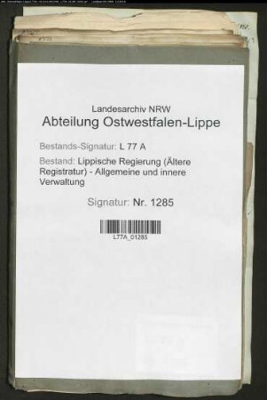 Erhebung der Zoll- und Stempelsteuer zu Lippstadt