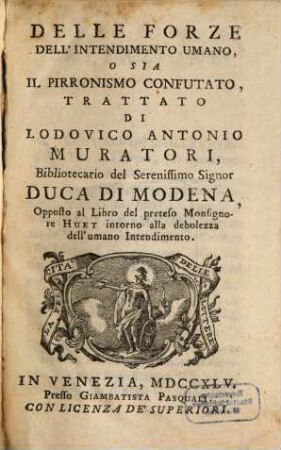 Delle Forze dell'intendimento umano ...