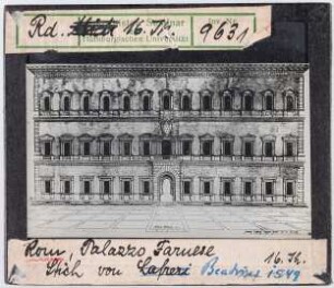 Rom: Palazzo Farnese. Stich 1549
