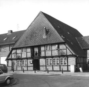 Ahrensburg. Restaurant "Zum Rauchhaus", Bei der Alten Kate 6. Giebelseite