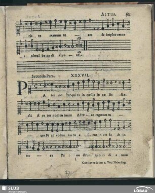 XXXVII. Pater noster; SWV 89