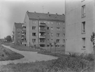 Bautzen. Blick auf Häuser der AWG