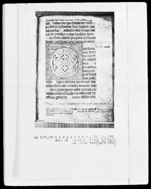 Psalterium — Initiale D (ixit dominus), Folio 97 recto
