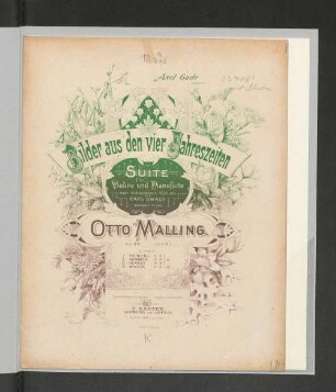 Bilder aus den vier Jahreszeiten : Suite für Violine und Pianoforte ; op. 68