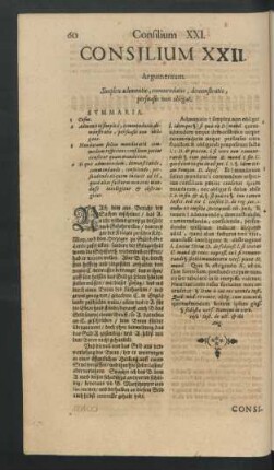 Consilium XXII. - Consilium XXX.
