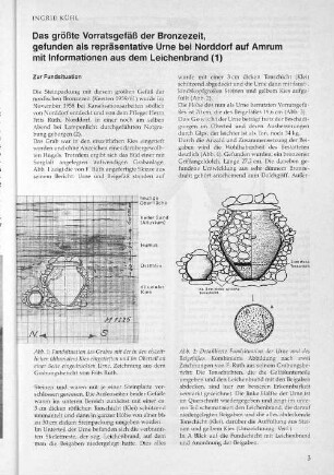 Das größte Vorratsgefäß der Bronzezeit, gefunden als repräsentative Urne bei Norddorf auf Amrum mit Informationen aus de Leichenbrand (1)