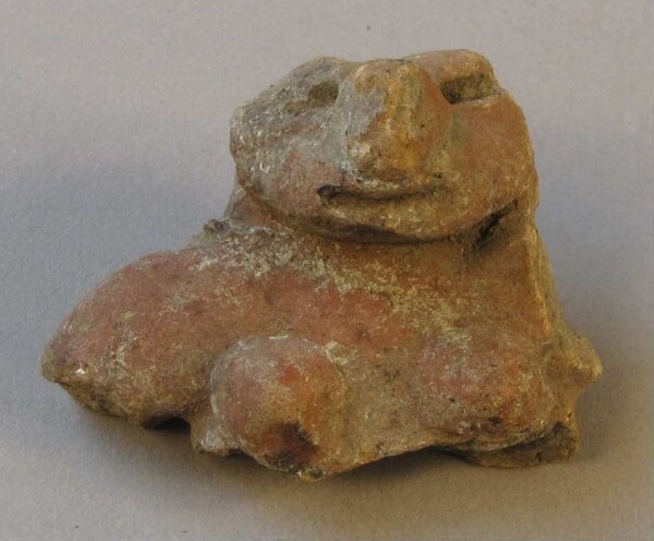 Upper body with head of a clay figure