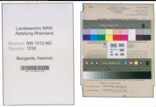 Entnazifizierung Heinrich Bongards , geb. 21.04.1898 (Fleischbeschauer)