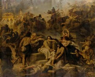 Jeremias beim Fall Jerusalems