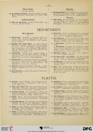 Plastik (Nr. 666-694)