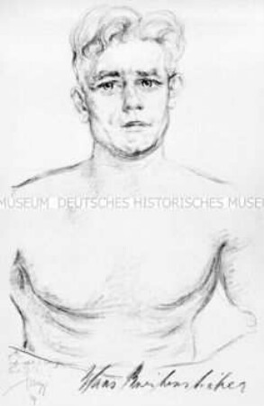 Bildnis des Boxers Hans Breitensträter