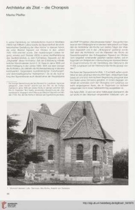 Architektur als Zitat - die Chorapsis