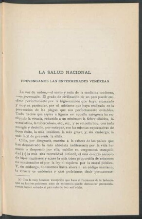 La salud nacional : Prevengamos las enfermedades venéreas