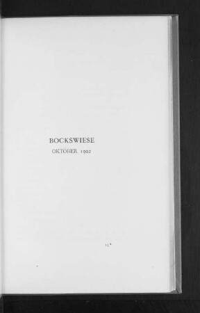 Bockswiese October 1902