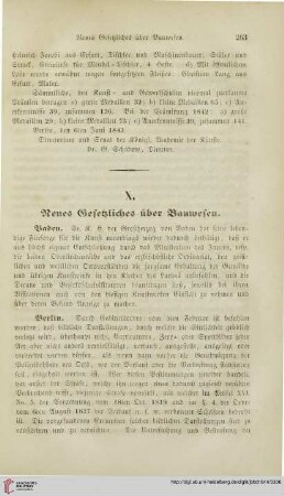 Neues Gesetzliches über Bauwesen