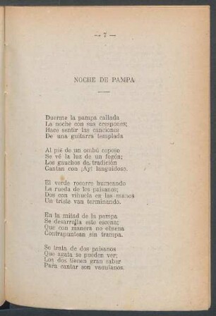 Noche de pampa
