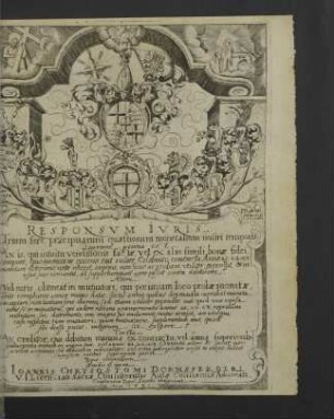 Responsvm Ivris Trium ferè praecipuarum quaestionum monetalium nostri temporis