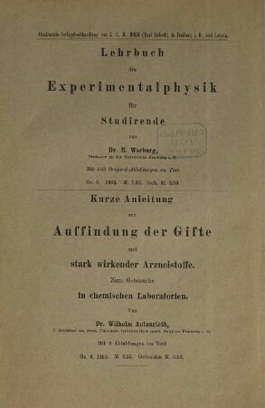Kompendium der Toxikologie