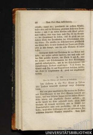 § 16 Was bei Thüren und Fenstern zu beobachten