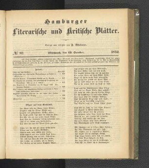 No. 82. 13. Oktober 1852