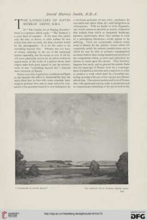 The landscapes of David Murray Smith, R.B.A.