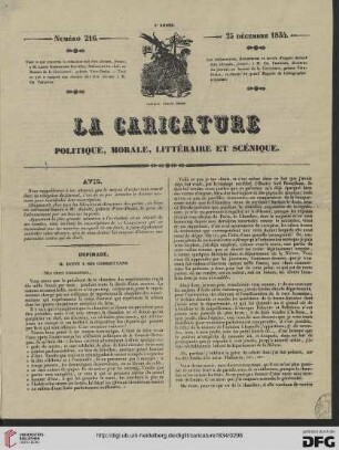 Numéro 216 (25 Décembre 1834)