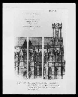 Nordfassade der Kathedrale Notre Dame zu Reims
