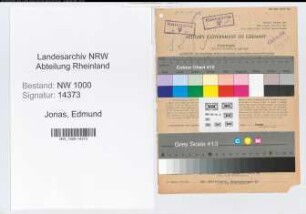 Entnazifizierung Edmund Jonas, geb. 08.12.1900 (Kaufmann)