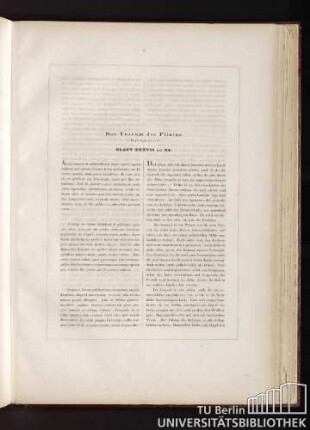 Das Tuscum des Plinius. C. Plinii Epist. lib. V, VI. Blatt XXXVII bis XL.