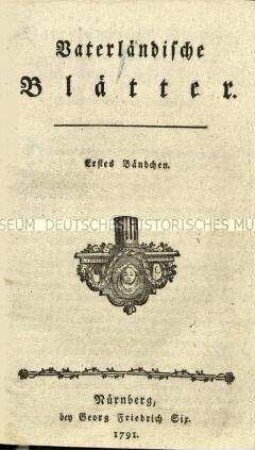Vaterländische Blätter 1791