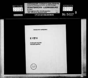 Gemeinderechtsverhältnisse in Hüttisheim mit Humlangen und Mietingen