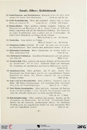 Email-, Silber-, Goldschmuck (Nr. 358 - 373)
